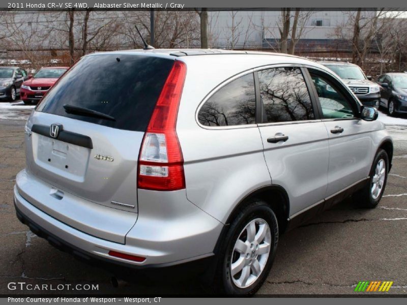 Alabaster Silver Metallic / Gray 2011 Honda CR-V SE 4WD