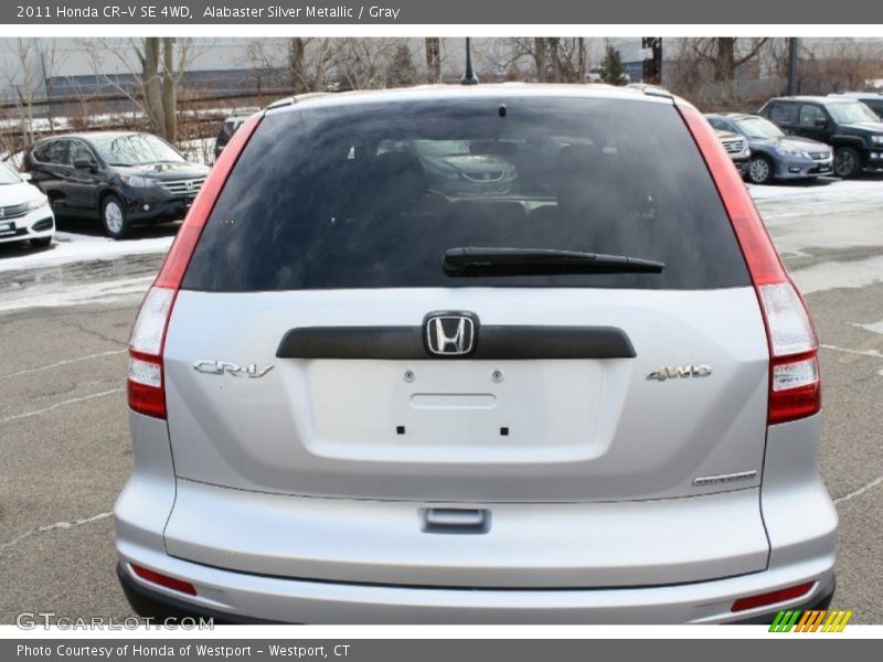 Alabaster Silver Metallic / Gray 2011 Honda CR-V SE 4WD