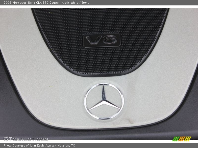Arctic White / Stone 2008 Mercedes-Benz CLK 350 Coupe