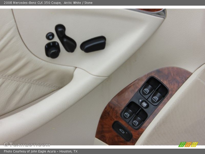Arctic White / Stone 2008 Mercedes-Benz CLK 350 Coupe