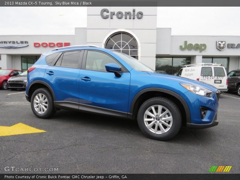 Sky Blue Mica / Black 2013 Mazda CX-5 Touring