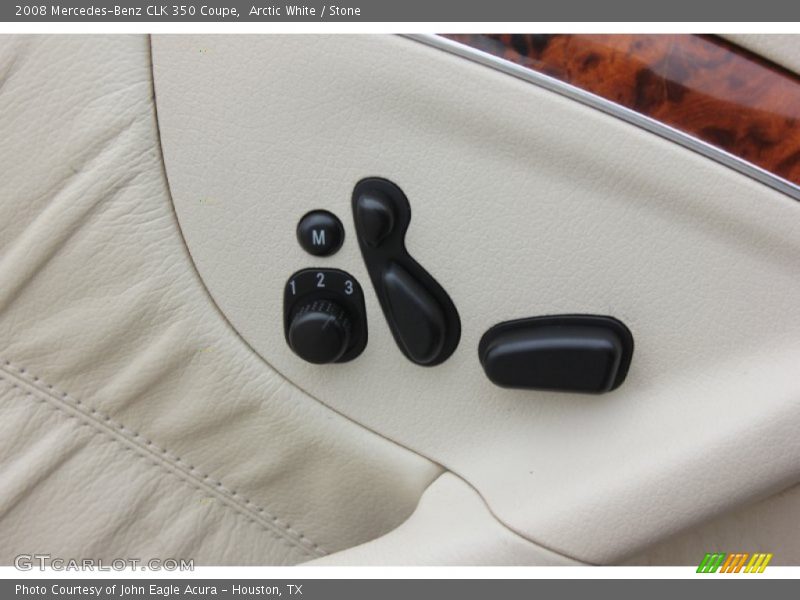 Arctic White / Stone 2008 Mercedes-Benz CLK 350 Coupe