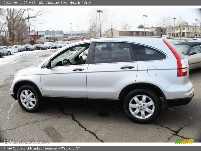Alabaster Silver Metallic / Gray 2011 Honda CR-V SE 4WD