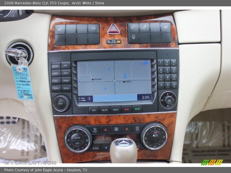 Arctic White / Stone 2008 Mercedes-Benz CLK 350 Coupe