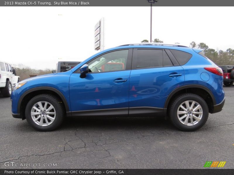 Sky Blue Mica / Black 2013 Mazda CX-5 Touring