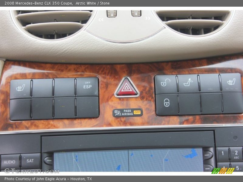 Arctic White / Stone 2008 Mercedes-Benz CLK 350 Coupe