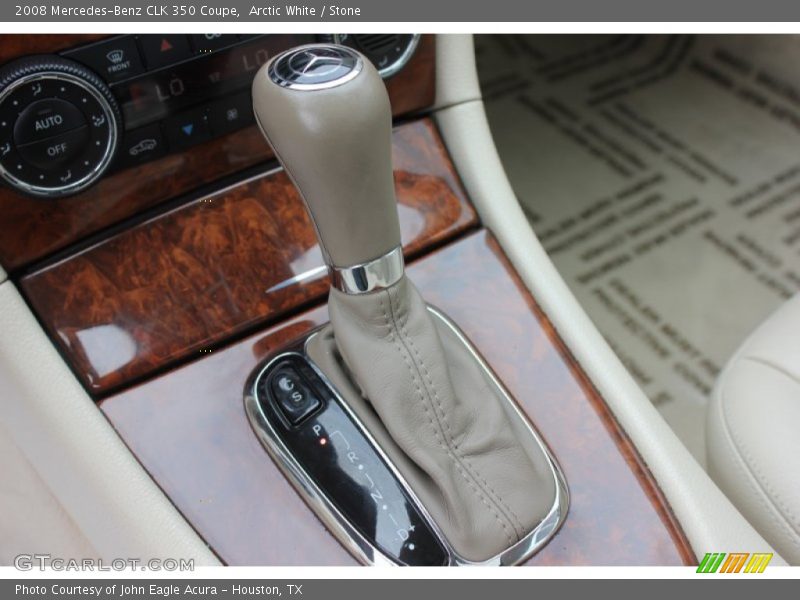 Arctic White / Stone 2008 Mercedes-Benz CLK 350 Coupe