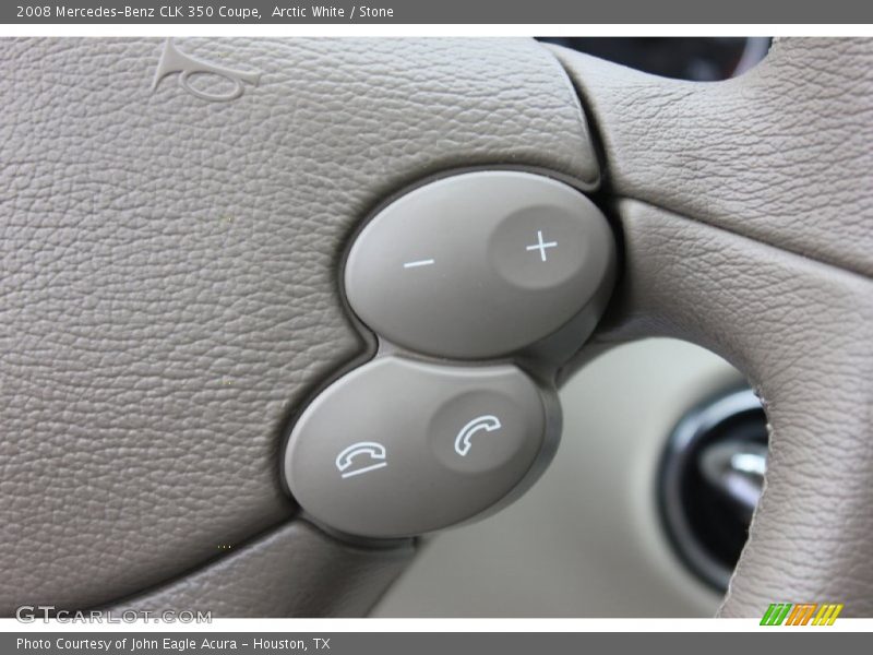 Arctic White / Stone 2008 Mercedes-Benz CLK 350 Coupe