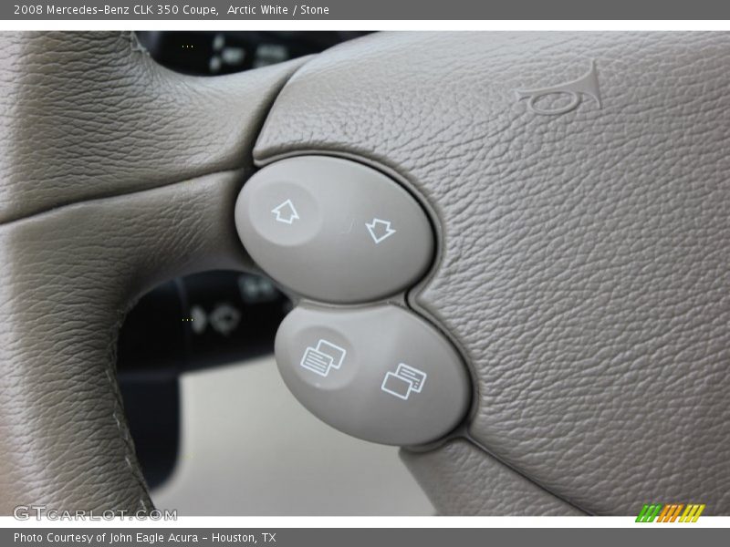 Arctic White / Stone 2008 Mercedes-Benz CLK 350 Coupe