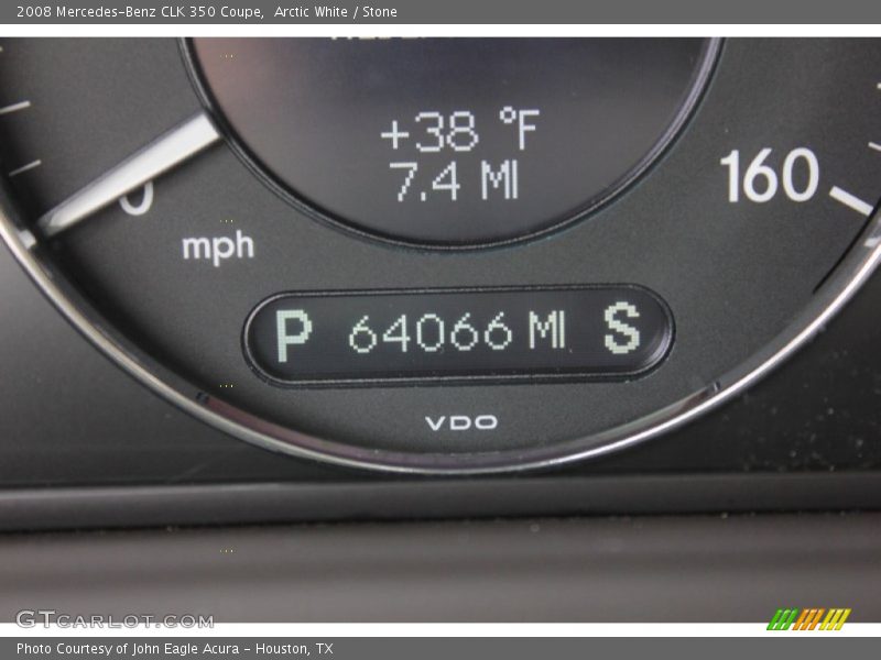 Arctic White / Stone 2008 Mercedes-Benz CLK 350 Coupe
