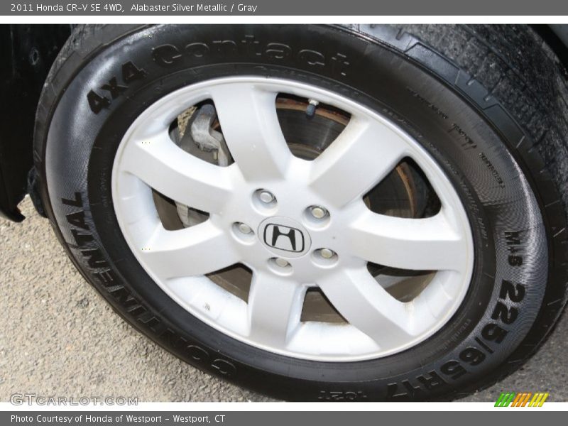Alabaster Silver Metallic / Gray 2011 Honda CR-V SE 4WD