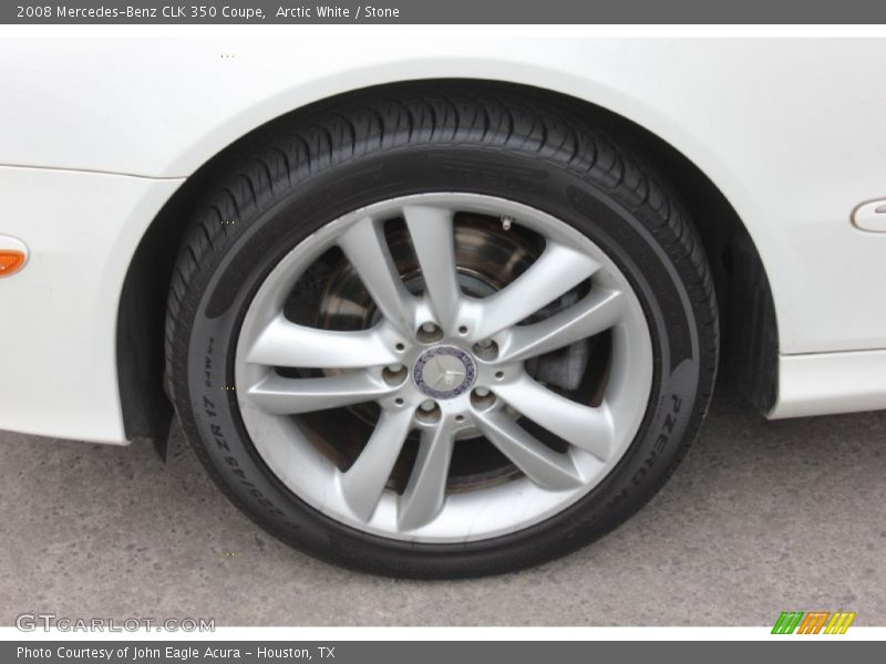 Arctic White / Stone 2008 Mercedes-Benz CLK 350 Coupe