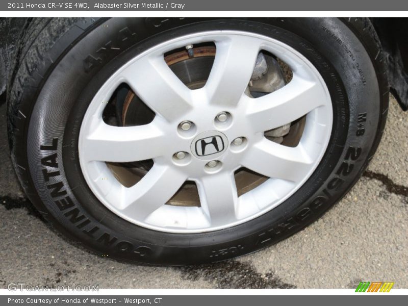 Alabaster Silver Metallic / Gray 2011 Honda CR-V SE 4WD