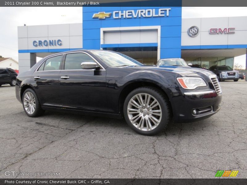 Blackberry Pearl / Black 2011 Chrysler 300 C Hemi
