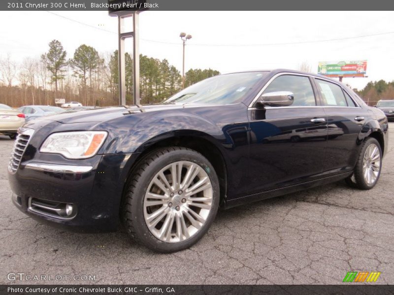 Blackberry Pearl / Black 2011 Chrysler 300 C Hemi