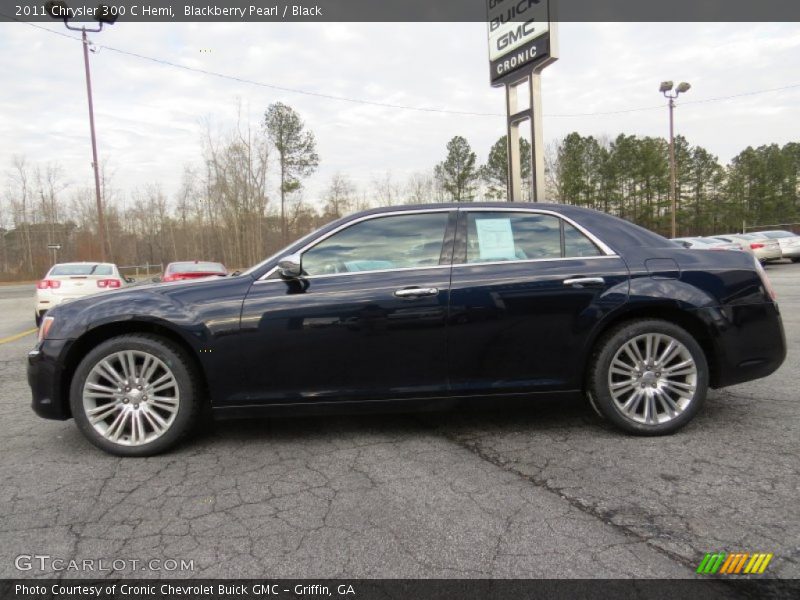 Blackberry Pearl / Black 2011 Chrysler 300 C Hemi