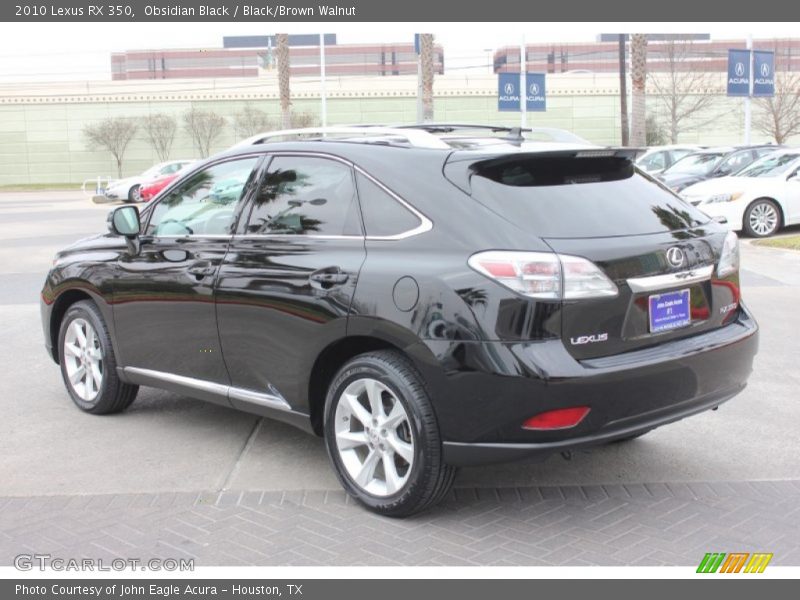 Obsidian Black / Black/Brown Walnut 2010 Lexus RX 350