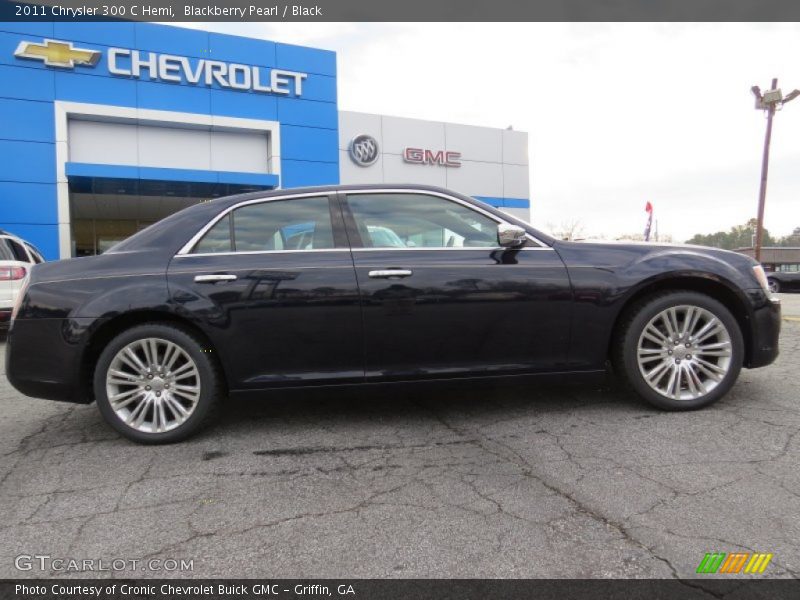 Blackberry Pearl / Black 2011 Chrysler 300 C Hemi
