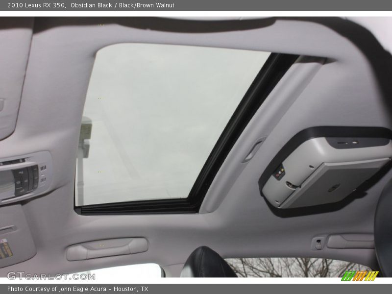 Obsidian Black / Black/Brown Walnut 2010 Lexus RX 350
