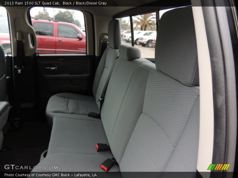 Black / Black/Diesel Gray 2013 Ram 1500 SLT Quad Cab