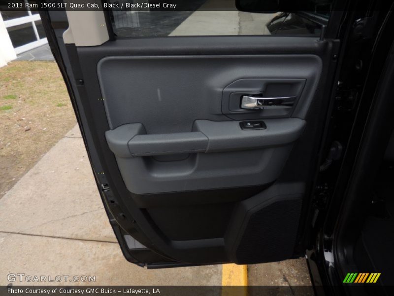 Black / Black/Diesel Gray 2013 Ram 1500 SLT Quad Cab