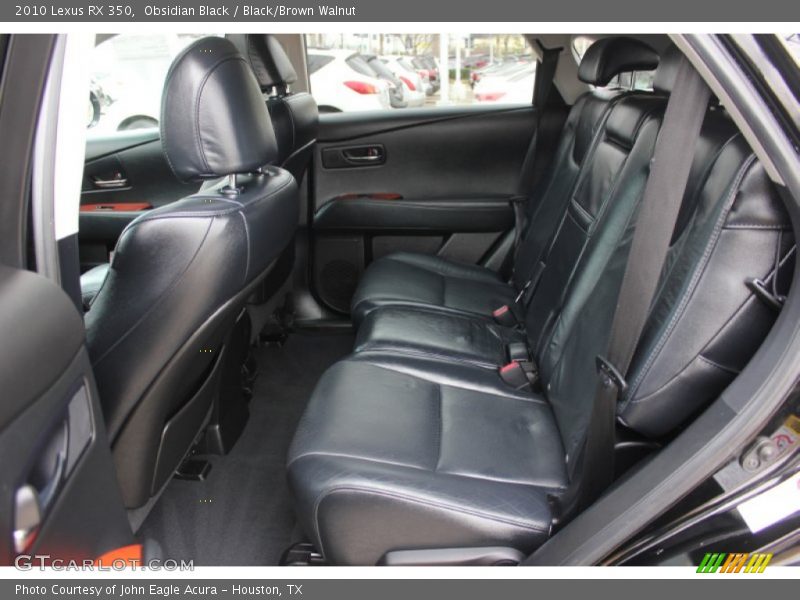 Obsidian Black / Black/Brown Walnut 2010 Lexus RX 350