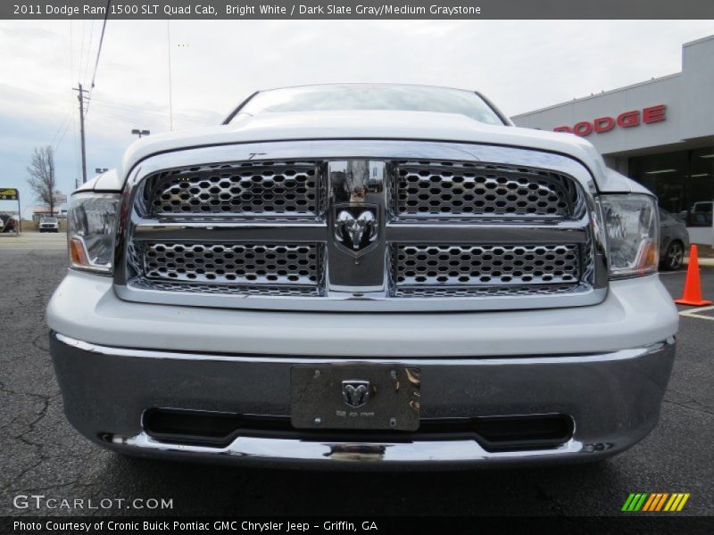 Bright White / Dark Slate Gray/Medium Graystone 2011 Dodge Ram 1500 SLT Quad Cab