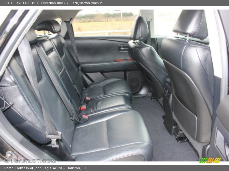 Obsidian Black / Black/Brown Walnut 2010 Lexus RX 350
