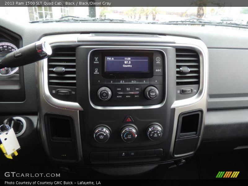Black / Black/Diesel Gray 2013 Ram 1500 SLT Quad Cab