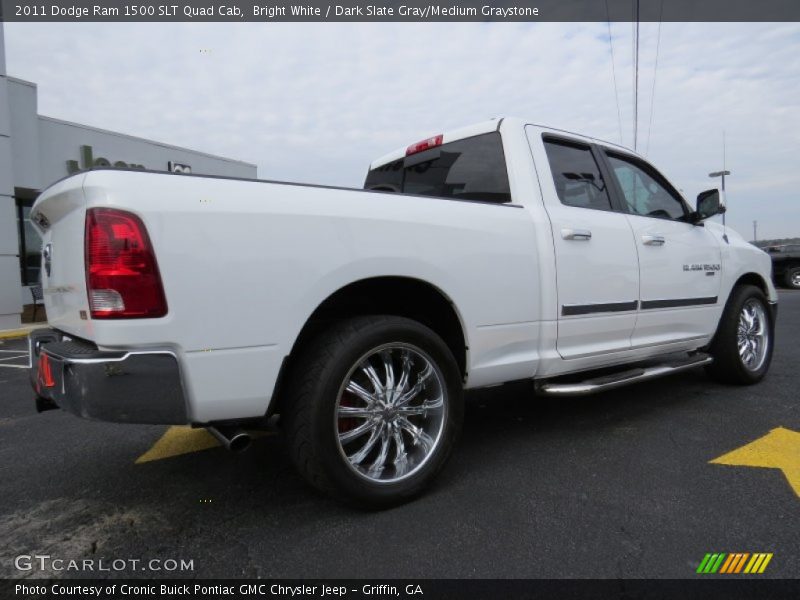 Bright White / Dark Slate Gray/Medium Graystone 2011 Dodge Ram 1500 SLT Quad Cab