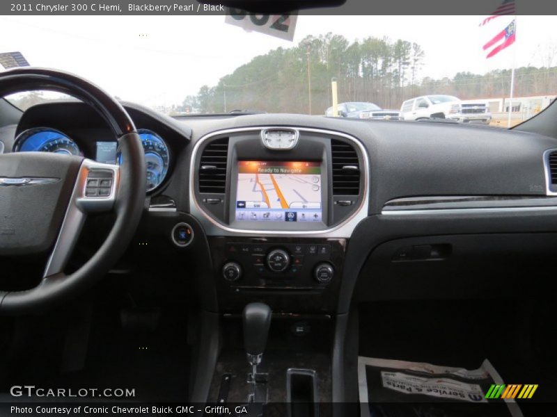 Blackberry Pearl / Black 2011 Chrysler 300 C Hemi
