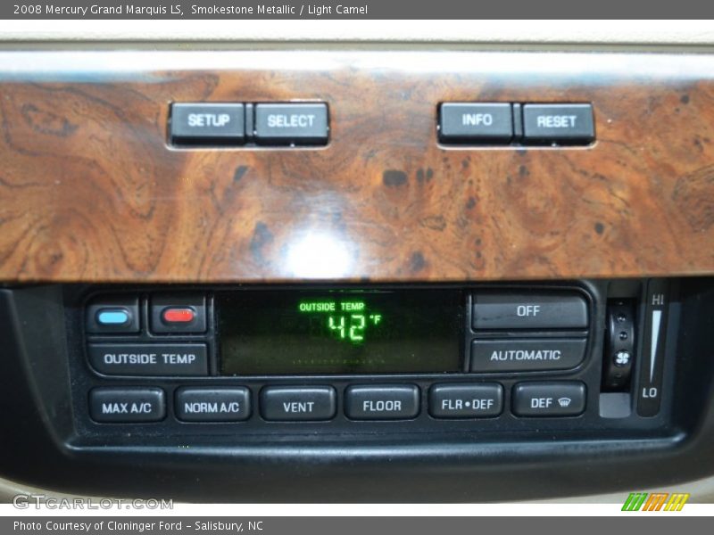 Smokestone Metallic / Light Camel 2008 Mercury Grand Marquis LS