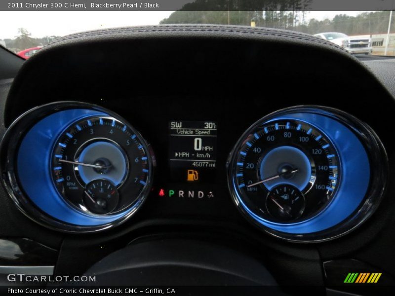 Blackberry Pearl / Black 2011 Chrysler 300 C Hemi