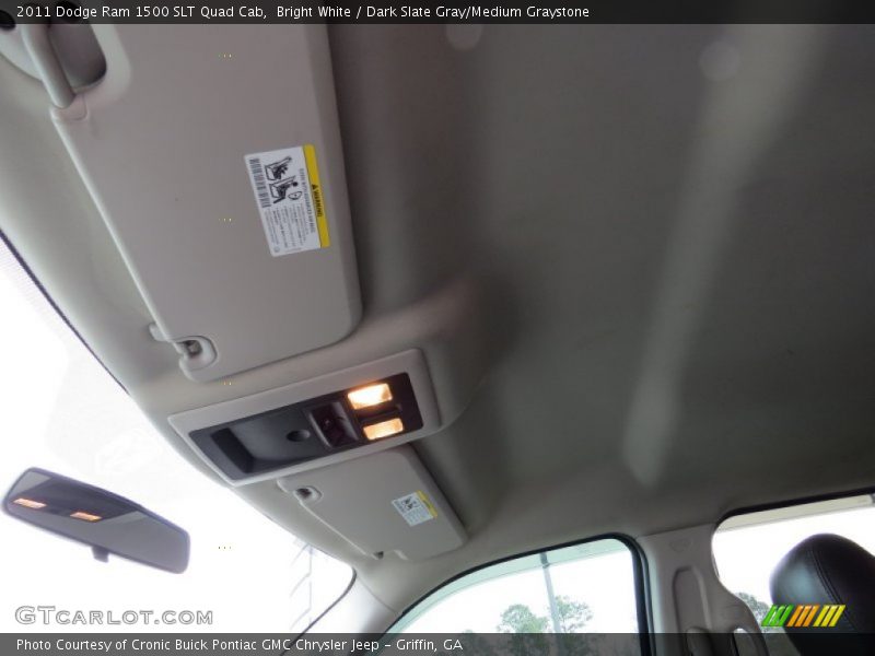 Bright White / Dark Slate Gray/Medium Graystone 2011 Dodge Ram 1500 SLT Quad Cab