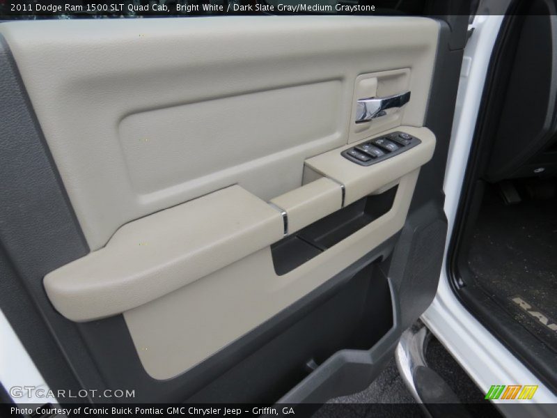 Bright White / Dark Slate Gray/Medium Graystone 2011 Dodge Ram 1500 SLT Quad Cab