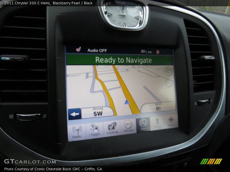Blackberry Pearl / Black 2011 Chrysler 300 C Hemi