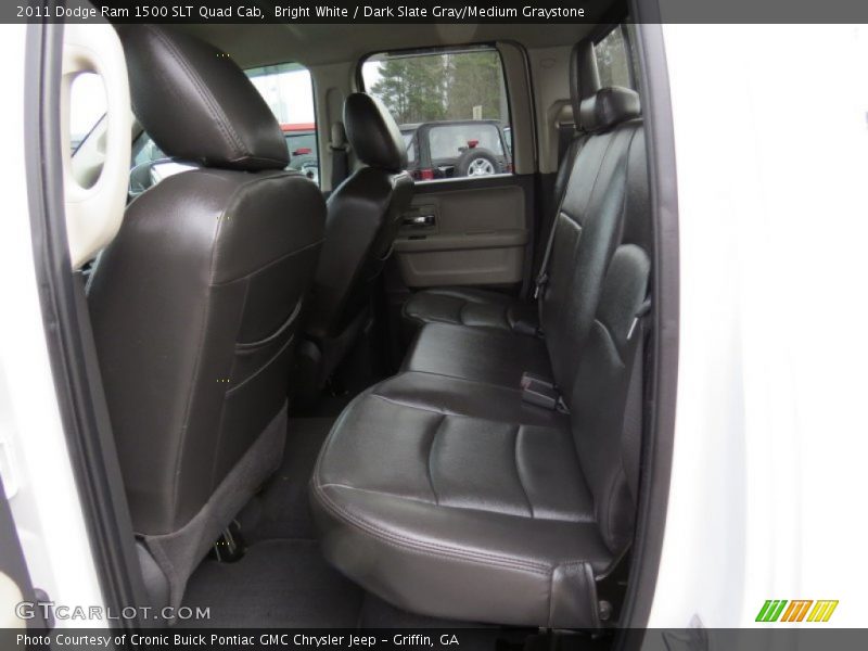 Bright White / Dark Slate Gray/Medium Graystone 2011 Dodge Ram 1500 SLT Quad Cab