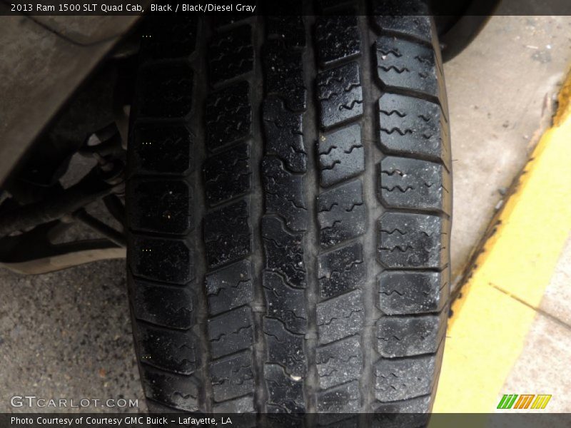 Black / Black/Diesel Gray 2013 Ram 1500 SLT Quad Cab