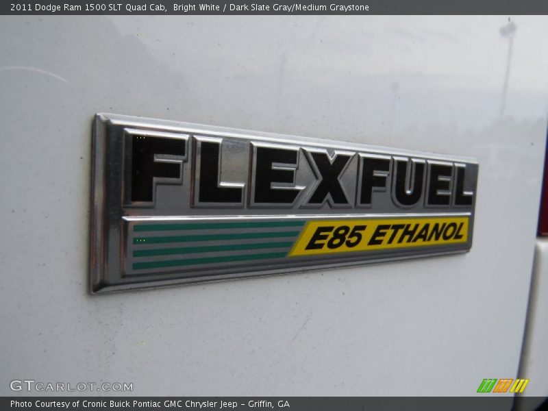 Bright White / Dark Slate Gray/Medium Graystone 2011 Dodge Ram 1500 SLT Quad Cab