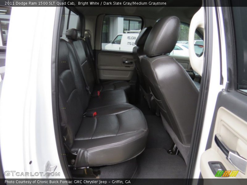 Bright White / Dark Slate Gray/Medium Graystone 2011 Dodge Ram 1500 SLT Quad Cab