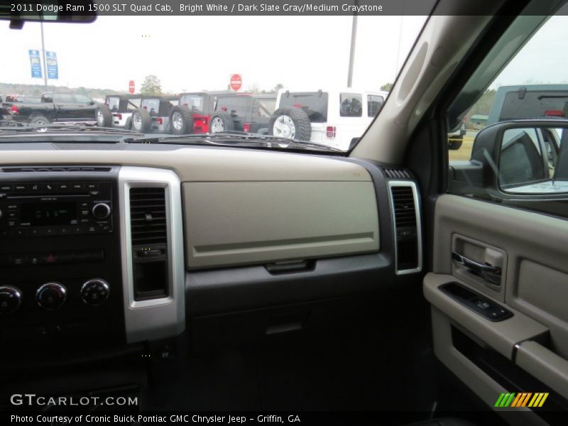 Bright White / Dark Slate Gray/Medium Graystone 2011 Dodge Ram 1500 SLT Quad Cab