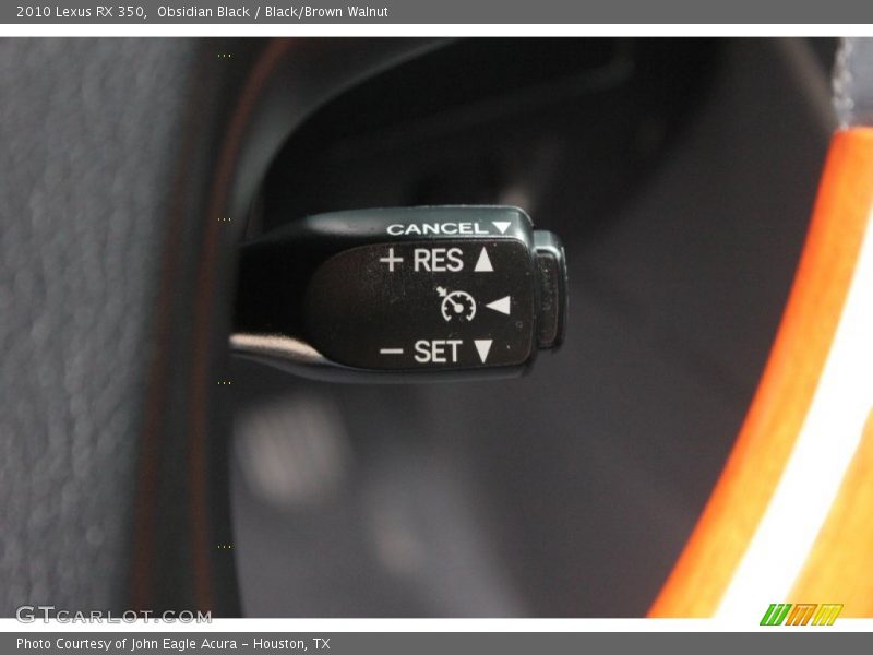 Obsidian Black / Black/Brown Walnut 2010 Lexus RX 350