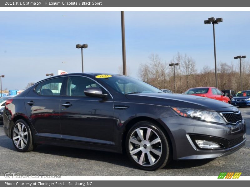 Platinum Graphite / Black Sport 2011 Kia Optima SX