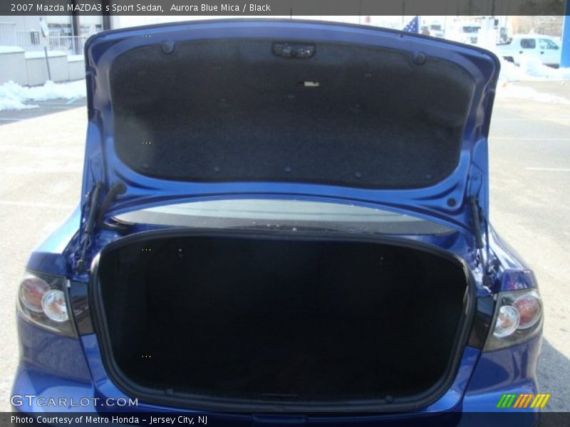 Aurora Blue Mica / Black 2007 Mazda MAZDA3 s Sport Sedan