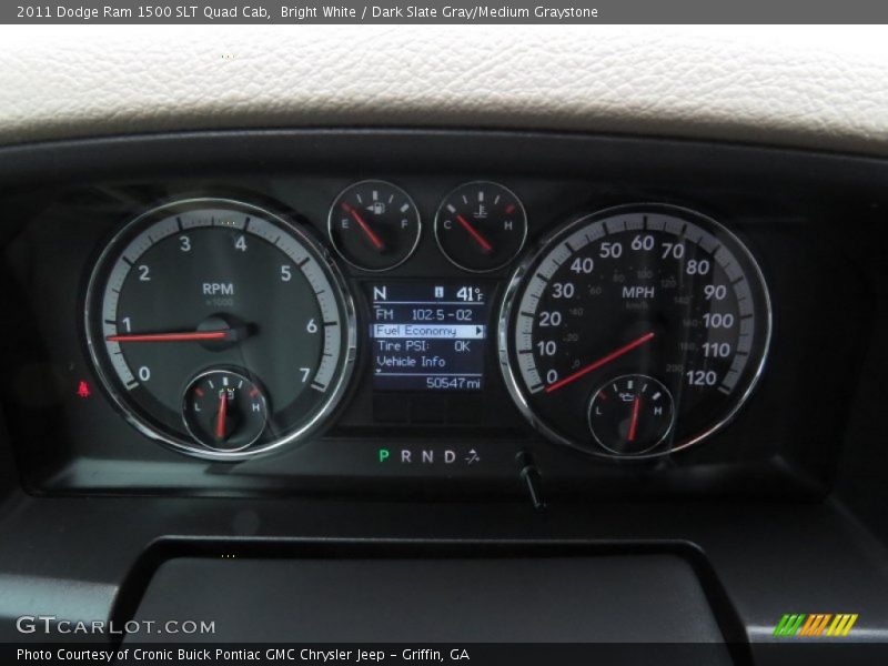 Bright White / Dark Slate Gray/Medium Graystone 2011 Dodge Ram 1500 SLT Quad Cab
