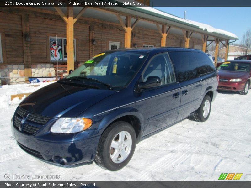 Midnight Blue Pearl / Medium Slate Gray 2005 Dodge Grand Caravan SXT