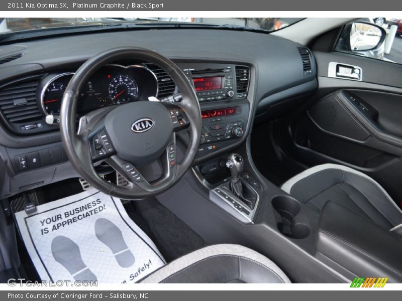 Platinum Graphite / Black Sport 2011 Kia Optima SX