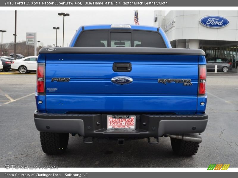 Blue Flame Metallic / Raptor Black Leather/Cloth 2013 Ford F150 SVT Raptor SuperCrew 4x4