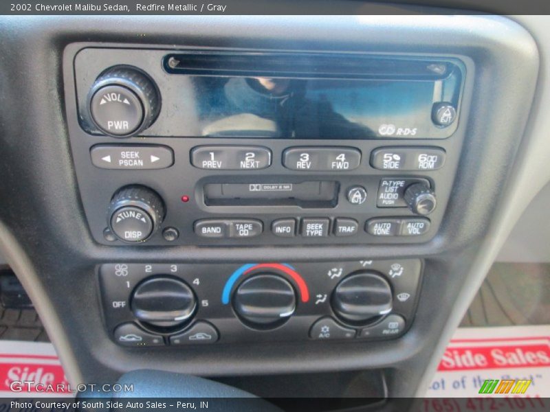 Redfire Metallic / Gray 2002 Chevrolet Malibu Sedan