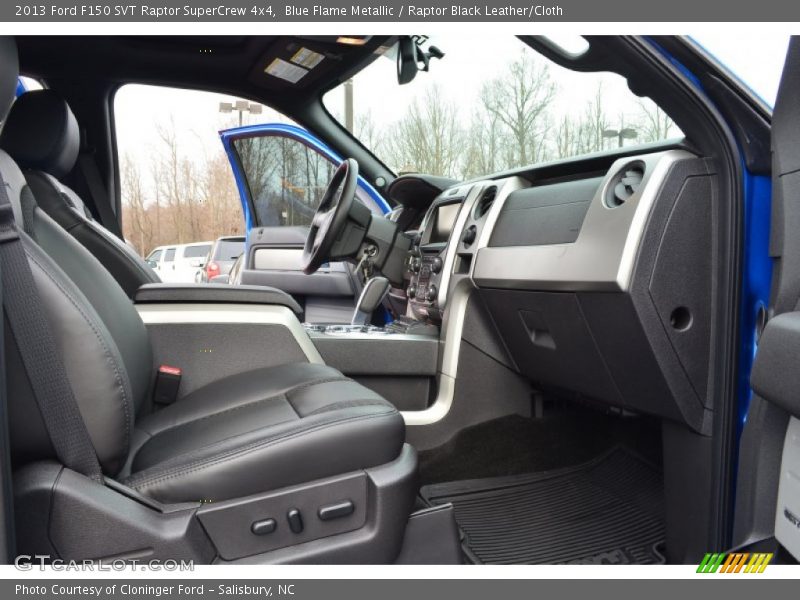 Blue Flame Metallic / Raptor Black Leather/Cloth 2013 Ford F150 SVT Raptor SuperCrew 4x4